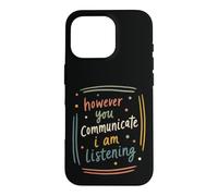 Assistance à l'écoute de devis de Sensibilisation ASL Inclusive Coque pour iPhone 16 Pro