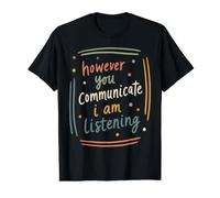 Assistance à l'écoute de devis de Sensibilisation ASL Inclusive T-Shirt Graphique avec Valeur