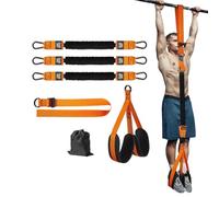 Assistance Band for Pull Ups,Heavy Duty Resistance Band Pull Up Assistance Bands,Ceinture d'entraînement de Force,Adjustable Strength Training Band,Tirez Les Bandes d'assistance (Orange, 225 pounds)