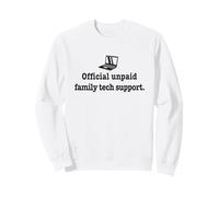 Assistance Technique familiale Non rémunérée Officielle des codeurs d'ingénieur Logiciel Sweatshirt
