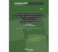 assistant.assistant principal de 2e et 1re cl de conservation du patrimoine et
