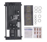 Assistant d'accords de guitare Dispositif d'apprentissage portable ABS Guide d'accords de guitare Aide pour les débutants sur les guitares à fourche avec des accords de moins de