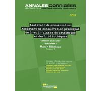 Assistant de conservation principal du patrimoine (2e et 1re classe)