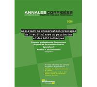 Assistant de conservation principal du patrimoine de 1re et 2e t des bibliotheques - CENTRE INTERDEPARTEM - Documentation Francaise - broché - Scolaire / Universitaire