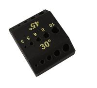 Assistant de perçage multi-angle pour trous de 30, 45 et 90 degrés, noir | Guide d'acide polylactique léger pour un positionnement cohérent lors des projets de travail du bois