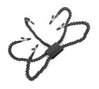 Assistant de soudage portable avec base antidérapante et bras flexible adapté pour les bricoleurs amateurs d'électronique détaillée, travaux manuels, pinces à souder