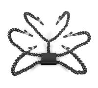 Assistant de soudure portable avec base antidérapante et bras flexible adapté pour les bricoleurs amateurs d'électronique détaillée, travaux manuels, support de carte PCB