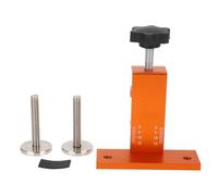 Assistant d'installation de porte d'armoire, gabarit de montage de porte d'armoire en alliage d'aluminium pour plaque de 7 à 37 mm, mouvement de vis réglable de 50 mm, support en