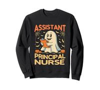 Assistant drôle Principal Halloween infirmière travailleuse Assistante Sweatshirt