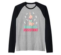Assistant du Magicien Truc Sorcier Magie Magicien Manche Raglan
