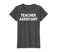 Assistant Enseignant T-Shirt, Femme, Chiné Foncé, 3XL
