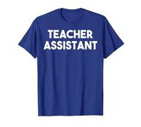 Assistant Enseignant T-Shirt, Homme, Bleu Royal, 3XL