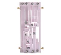 Assistant essentiel d'accords de guitare pour apprendre - Outil de pressage ABS Accélération de la maîtrise du système en cage - Blanc 15,5 x 8,8 x 6 cm