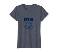 Assistant médical : MA donnant aux médecins Une Bonne Humeur T-Shirt, Femme, Bleu Chiné, L
