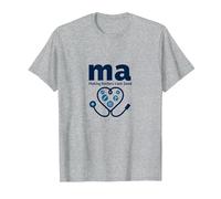 Assistant médical : MA donnant aux médecins Une Bonne Humeur T-Shirt, Homme, Gris Chiné, 6XL