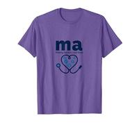 Assistant médical : MA donnant aux médecins Une Bonne Humeur T-Shirt, Homme, Violet Chiné, L