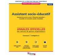 Assistant socio-éducatif 2022 Concours catégorie B - CIG Petite Couronne - Documentation Francaise - broché - Scolaire / Universitaire
