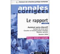 Assistant socio-éducatif filière médico Rapport 2004 - Collectif - Documentation Francaise - broché - Etude
