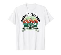 Assistant Technique en Chirurgie Technicien en Chirurgie T-Shirt Graphique avec Valeur, Homme, Blanc, M