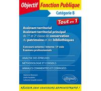 Assistant territorial. Assistant territorial principal de 1re et 2e e conservation du patrimoine et des bibliothèques. Concours externe / interne / 3e voie / Examens professionnels - Catégorie