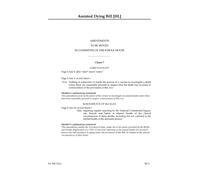 Assisted Dying Bill Amendments to be moved in Committee of the Whole House (House of Lords) HLB 13 n