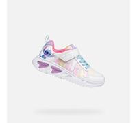 Geox J Assister Girl B Basket, Blanc Multicolore, 24 EU