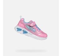 Geox J Assister Girl B, Basket Fille, Pink/Lt Sky,