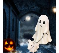 Asslye Statue d'Halloween fantôme marchant pour Halloween, figurine d'Halloween pour la maison (garçon, 25 cm)