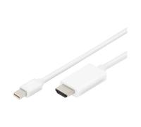 ASSMANN - Câble adaptateur - Mini DisplayPort mâle pour HDMI mâle - 2 m - triple blindage - blanc - moulé, support 4K