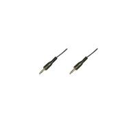 ASSMANN - Câble audio - mini-phone stereo 3.5 mm mâle pour mini-phone stereo 3.5 mm mâle - 2.5 m - blindé - noir - moulé