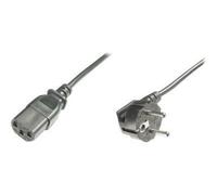 ASSMANN - Câble d'alimentation - power CEE 7/7 pour power IEC 60320 C13 - CA 250 V - 1.8 m - connecteur à 90 ° - noir