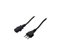ASSMANN - Câble d'alimentation - power IEC 60320 C13 pour CEI 23-50 (M) - CA 250 V - 1.8 m - moulé - noir - Italie