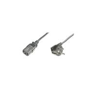 ASSMANN - Câble d'alimentation - power IEC 60320 C13 pour power CEE 7/7 (M) - CA 250 V - 5 m - connecteur à 90 ° - noir - Europe