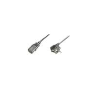 ASSMANN - Câble d'alimentation - power IEC 60320 C13 pour power CEE 7/7 (M) - CA 250 V - 75 cm - moulé, connecteur à 90 ° - noir