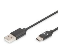 ASSMANN Câble de raccordement USB 2.0, USB-C - USB-A, 3,0 m
