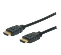 ASSMANN - Câble HDMI avec Ethernet - HDMI mâle pour HDMI mâle - 3 m - triple blindage - noir