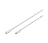 Digitus Câble USB‑C vers Lightning 0,5 m – MFI – 60 W USB 2.0 – Blanc