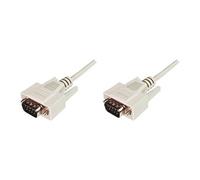 ASSMANN - Câble série - DB-9 (M) pour DB-9 (M) - 2 m - moulé, vis moletées - beige