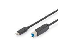 ASSMANN - Câble USB-C - USB-C (M) bis USB Type B (M) - USB 3.0 - 3 A - 1,8 m