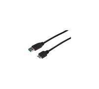 ASSMANN - Câble USB - Micro-USB de type B (M) pour USB (M) - USB 3.0 - 1 m - moulé - noir