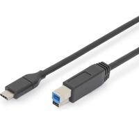 ASSMANN - Câble USB - USB-C (M) à USB Type B (M) - USB 3.1 Gen 2 - 3 A - 1 m