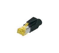 CAT 6A modular RJ45 Plug, Hirose TM31 8P8C, shielded, for round cable, incl. hood