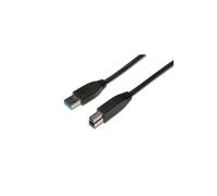 ASSMANN Electronic AK-300115-018-S câble USB USB 3.2 Gen 1 (3.1 Gen 1) 1,8 m USB A USB B Noir