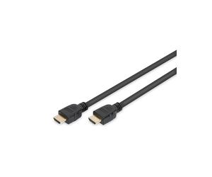 ASSMANN Electronic AK-330124-030-S : Câble HDMI 3m, Type A (Standard) Mâle/Mâle, contacts plaqués or, 3D, modes vidéo 4320p, canal Ethernet, noir