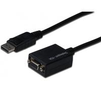 ASSMANN Electronic AK-340403-001-S 0.15m DisplayPort VGA (D-Sub) Noir câble vidéo et adaptateur