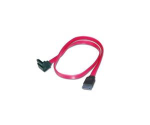 ASSMANN Electronic Câble SATA I 0.5m, Connecteurs 2x SATA 7-pin Femelle/Femelle, Noir et Rouge, Réf. AK-400104-005-R