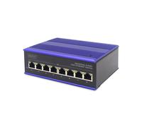 ASSMANN Electronic DN-650106 Commutateur 8 ports Fast Ethernet 10/100 RJ-45, 1.6 Gbit/s, MAC 2000 entrées, IEEE 802.3/u/ab/x, 12-48V DC, Montage mural/DIN