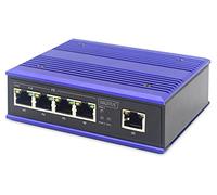 ASSMANN Electronic DN-650107 commutateur réseau Fast Ethernet (10/100) Connexion Ethernet, supportant l'alimentation via ce port (PoE) Noir, Bleu