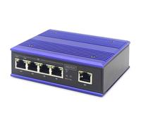 ASSMANN Electronic DN-650107 commutateur réseau Fast Ethernet (10/100) Connexion Ethernet, supportant l'alimentation via ce port (PoE) Noir, Bleu