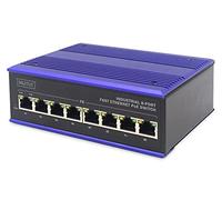 ASSMANN Electronic DN-650108 commutateur réseau Fast Ethernet (10/100) Connexion Ethernet, supportant l'alimentation via ce port (PoE) Noir, Bleu
